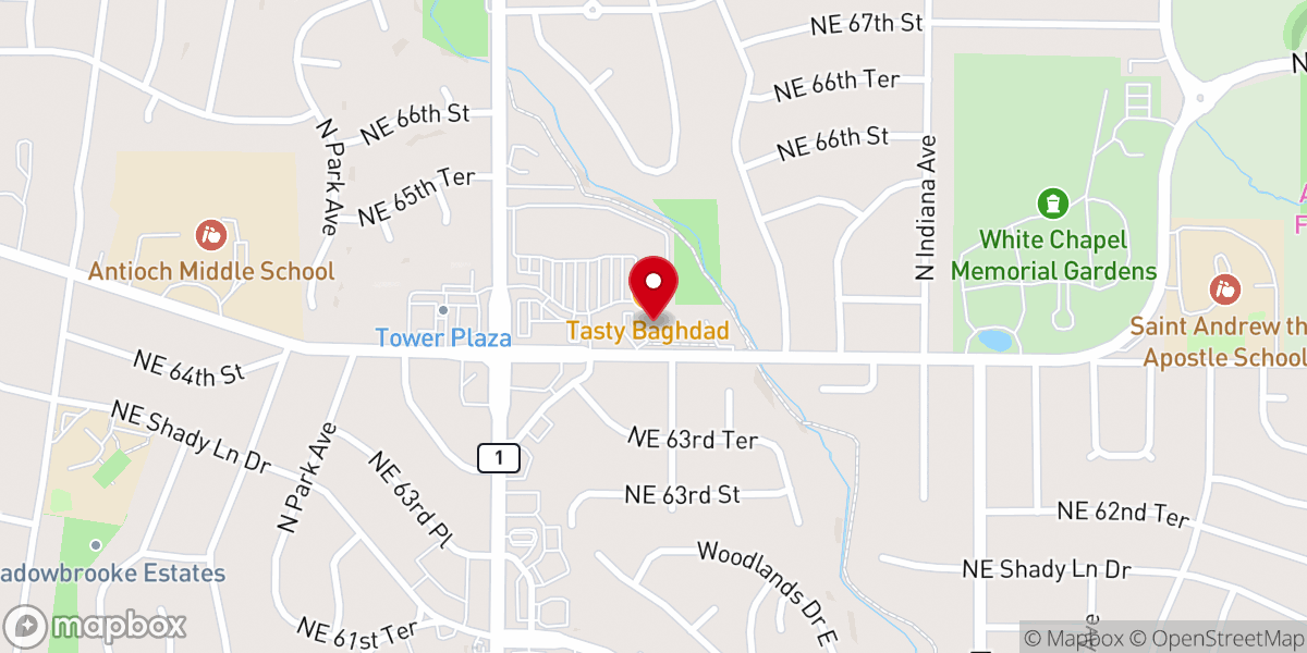 Map showing location of Good Shepherd United Methodist Church - Gladstone Campus