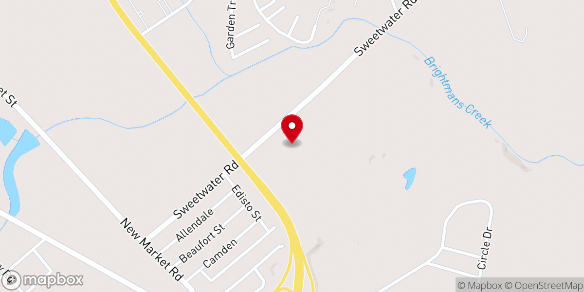 Map showing location of Trinity Baptist Tabernacle Church