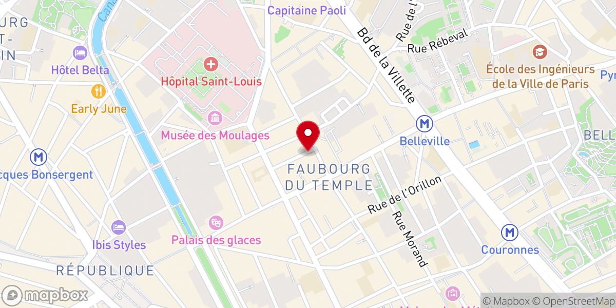 Map showing location of Église Saint Michel de Paris