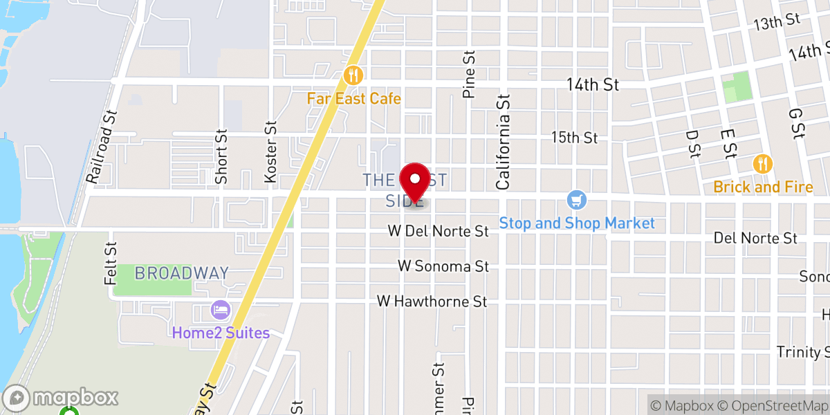Map showing location of Celebrate Recovery @ The Embassy