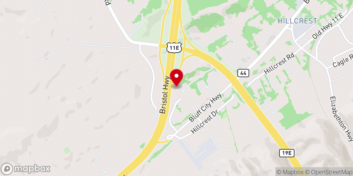 Map showing location of Open Bible independent Freewill Baptist church