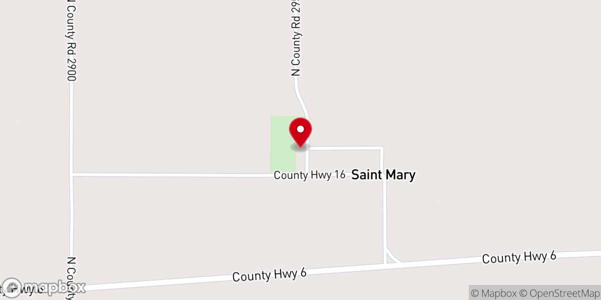 Map showing location of St Marys Baptist Church