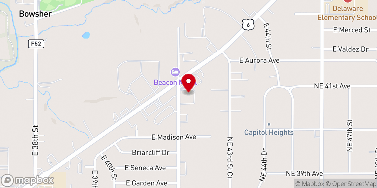 Map showing location of Free Grace United Church