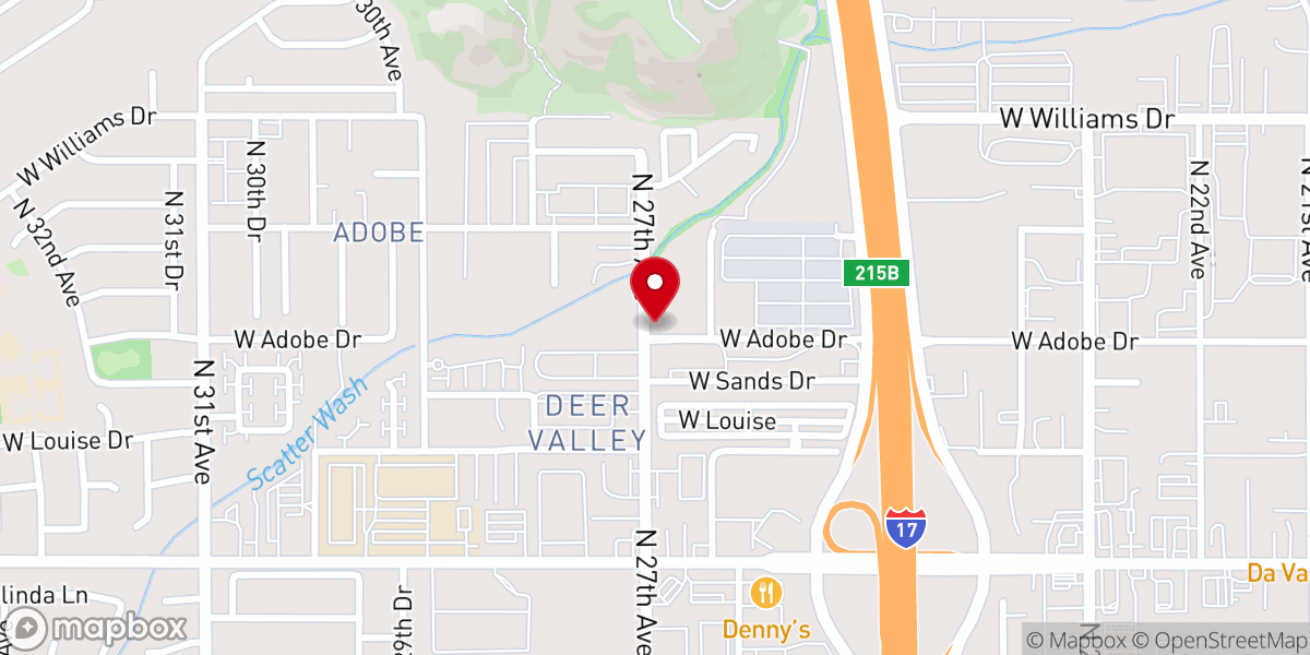 Map showing location of Shadow Mountain Baptist Church
