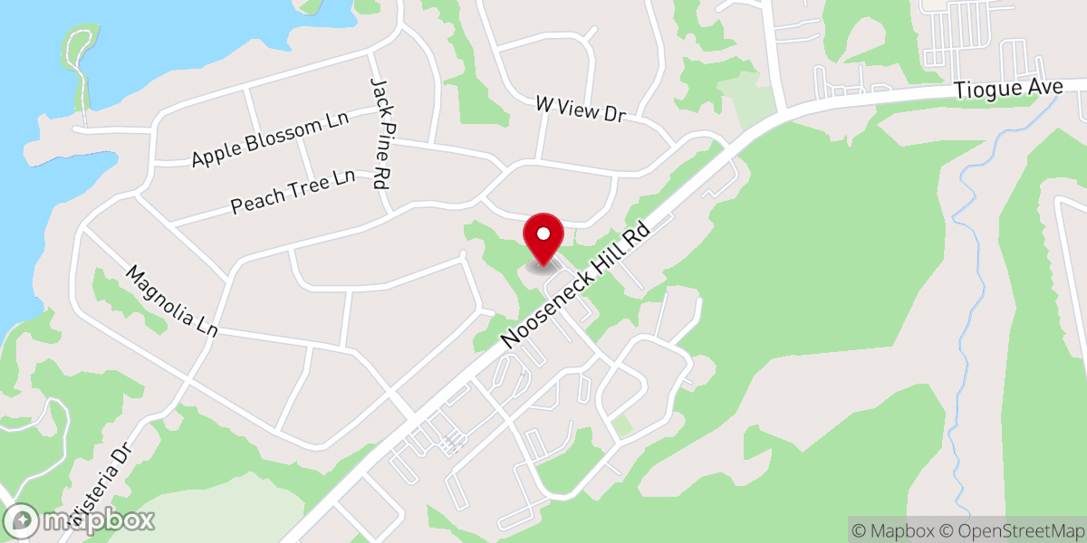 Map showing location of Faith Fellowship Food Pantry