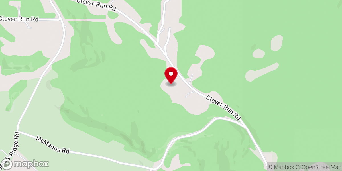 Map showing location of Mount Carmel Church Of Bell Township