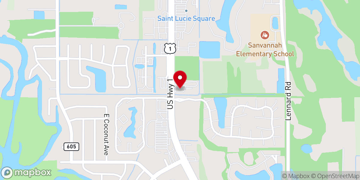 Map showing location of Holy Faith Episcopal Church