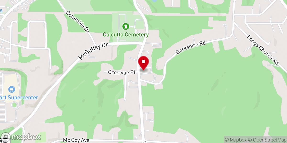 Map showing location of First Free Methodist Church