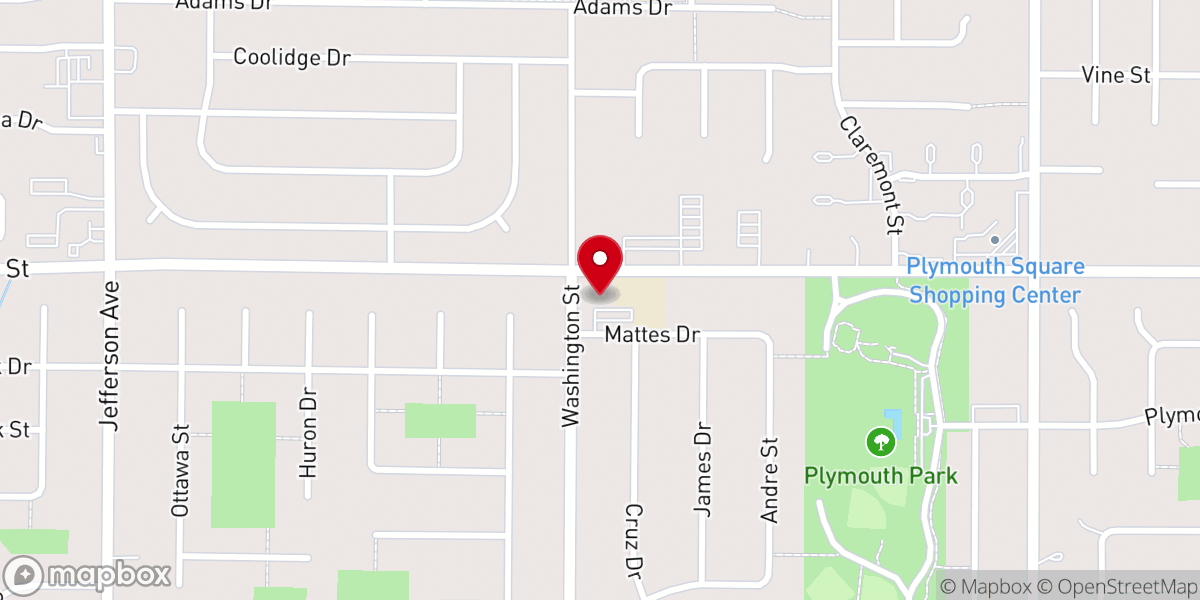 Map showing location of Good Shepherd Evangelical Lutheran Church & School