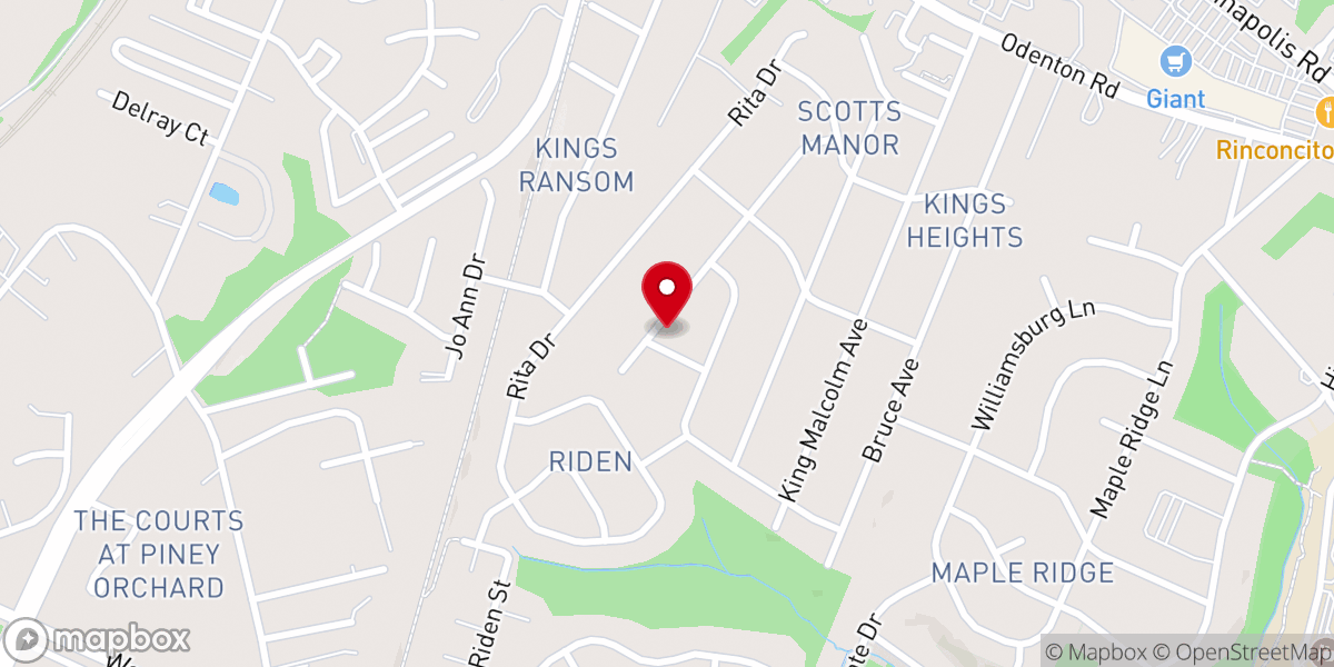 Map showing location of Christ Covenant Church