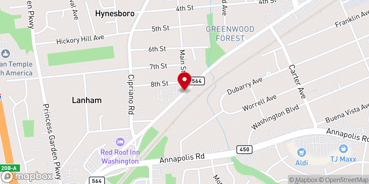 Map showing location of New Creations Christian Church and Ministries