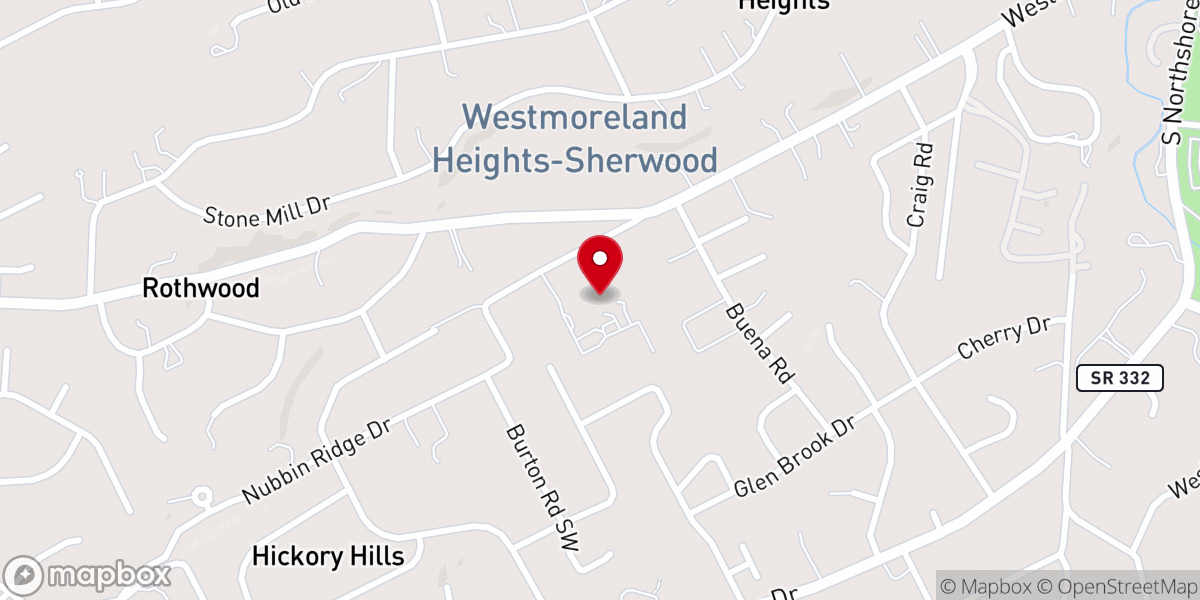 Map showing location of Resurrection Presbyterian Church