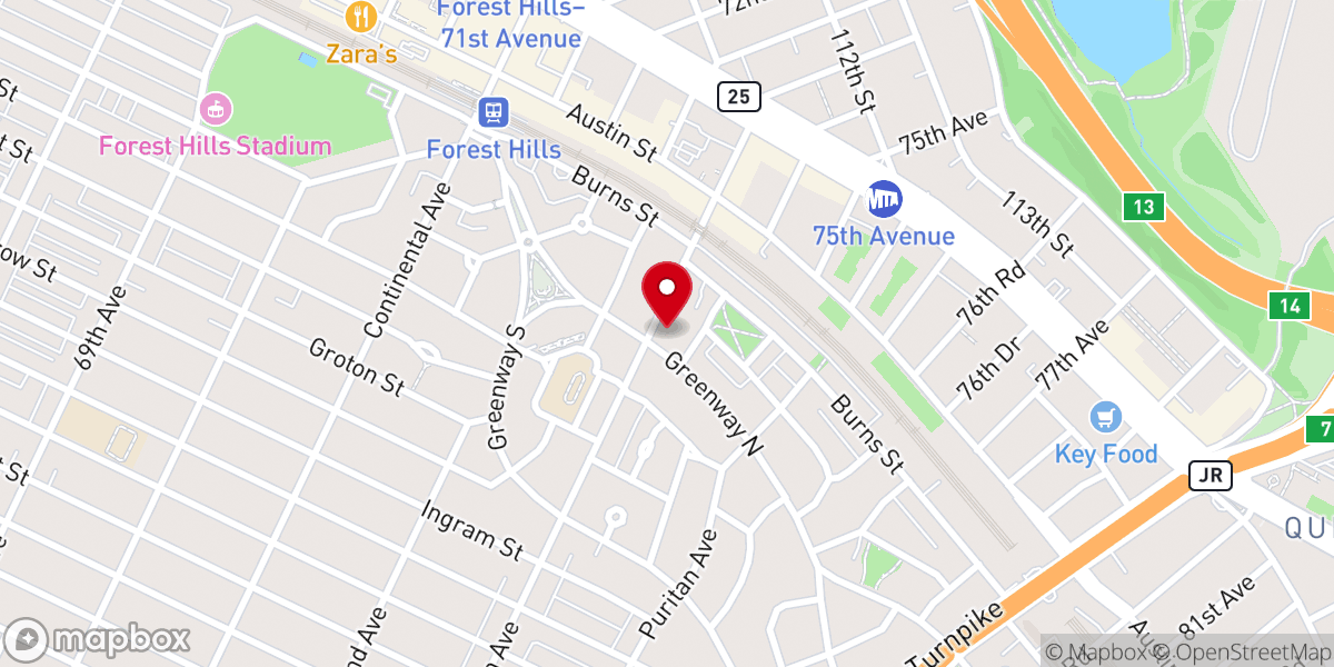Map showing location of Church In the Gardens