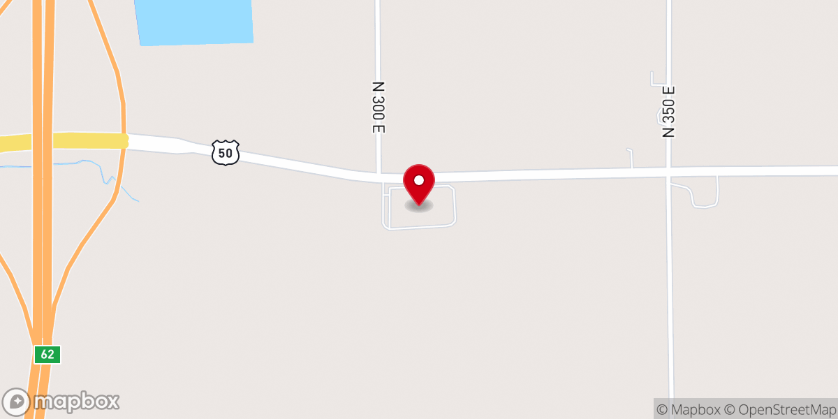 Map showing location of Antioch Bible Church