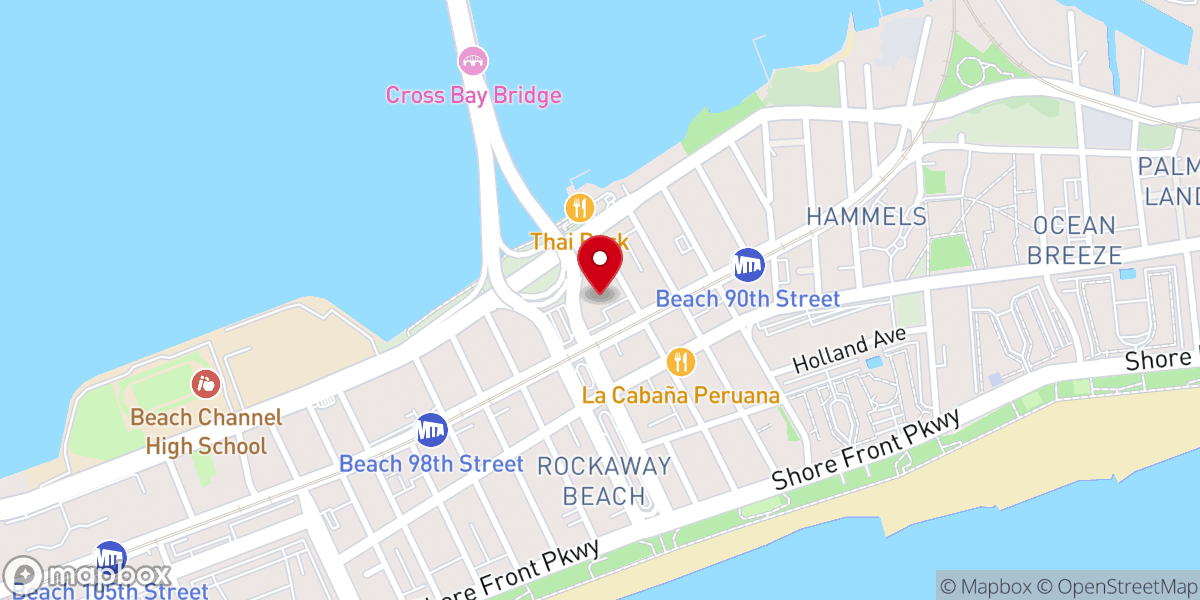 Map showing location of Connect Rockaway Beach Church