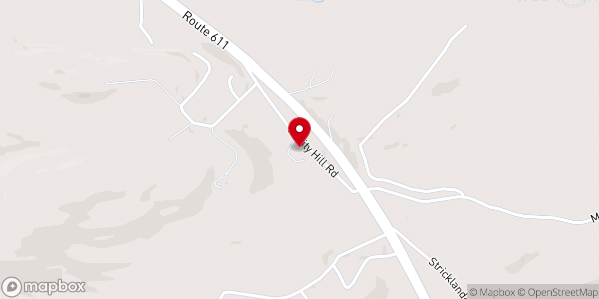 Map showing location of Trinity Episcopal Church