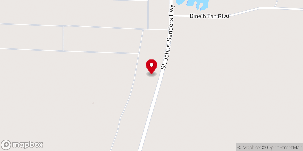Map showing location of Navajo Church of the Nazarene