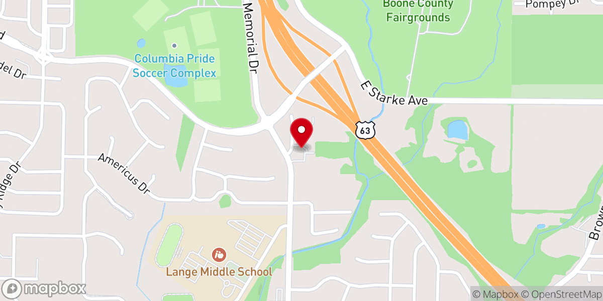 Map showing location of Grace Evangelical Lutheran Church