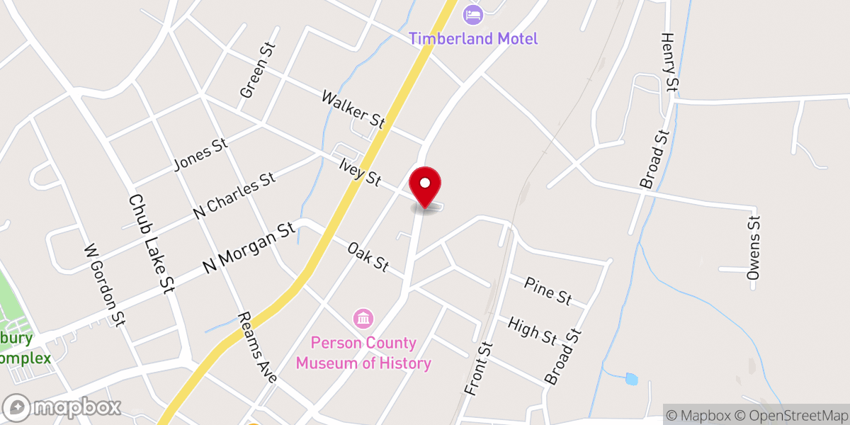 Map showing location of St Mark's Episcopal Church