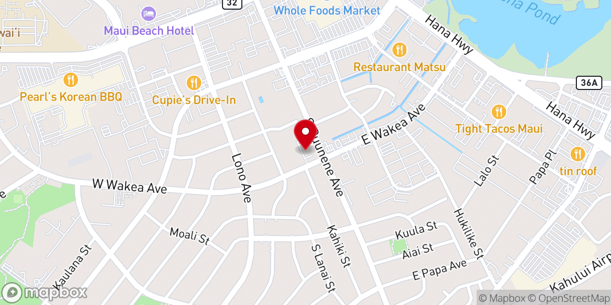 Map showing location of Christ the King Church - Food Distribution Center