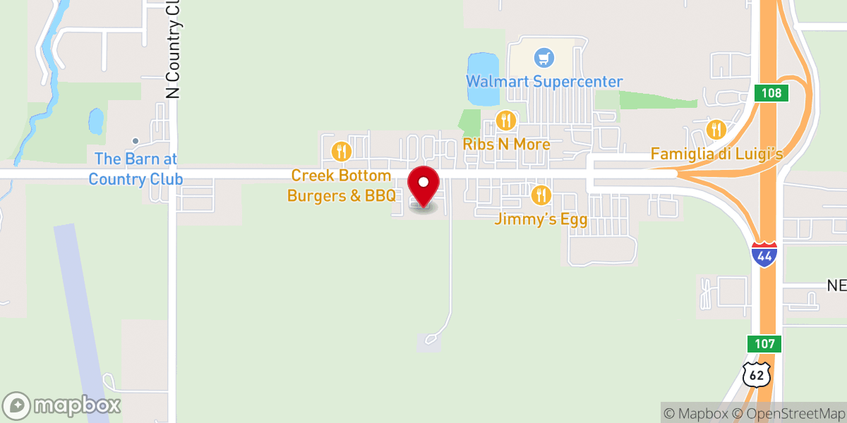 Map showing location of Tri-City Church of Christ