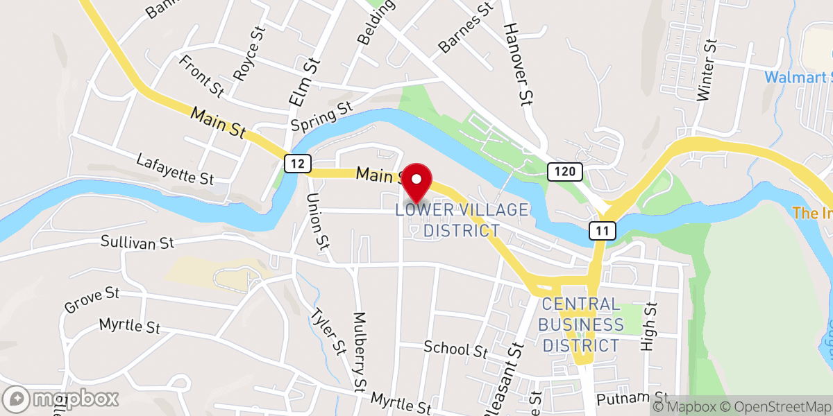 Map showing location of Old Saint Marys Roman Catholic Church