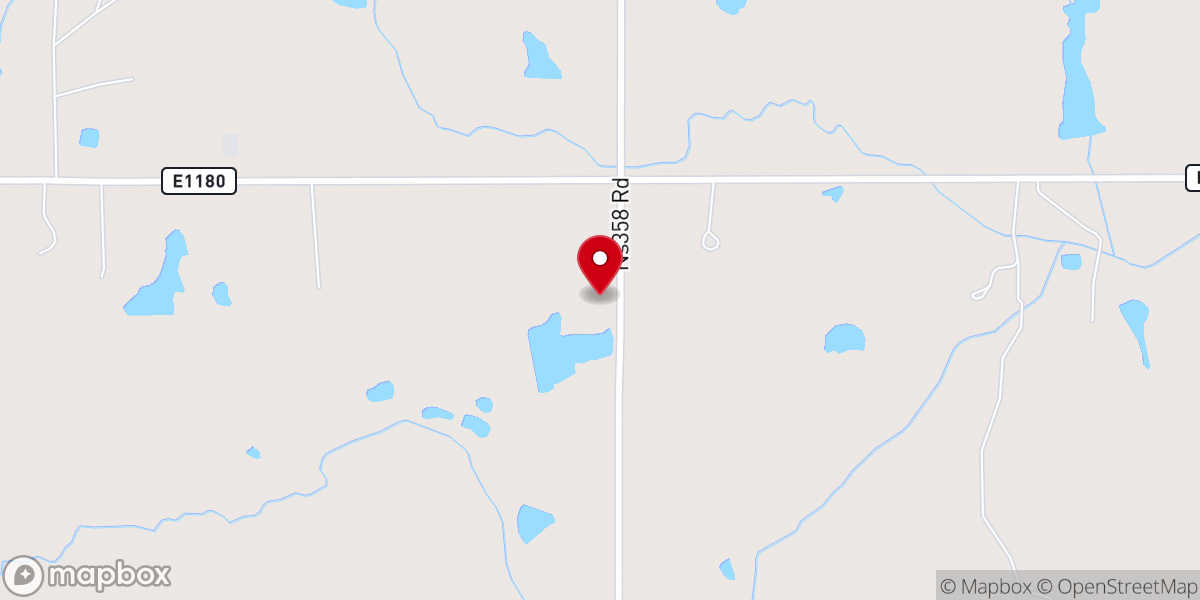 Map showing location of Twin Oak Baptist Church