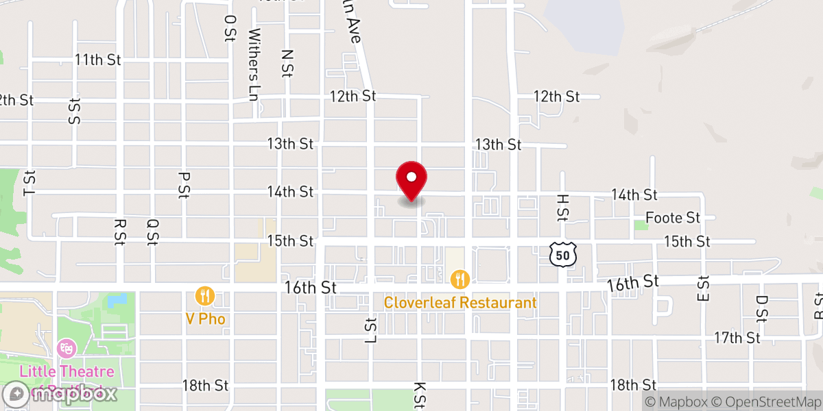 Map showing location of First United Methodist Church