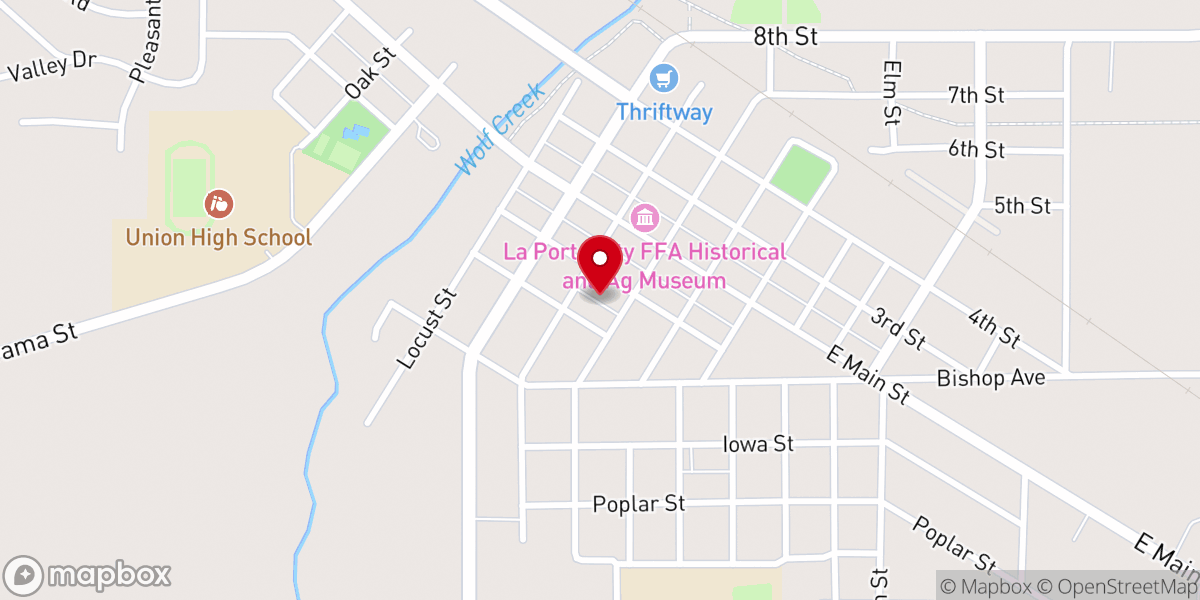 Map showing location of St Paul United Methodist Church