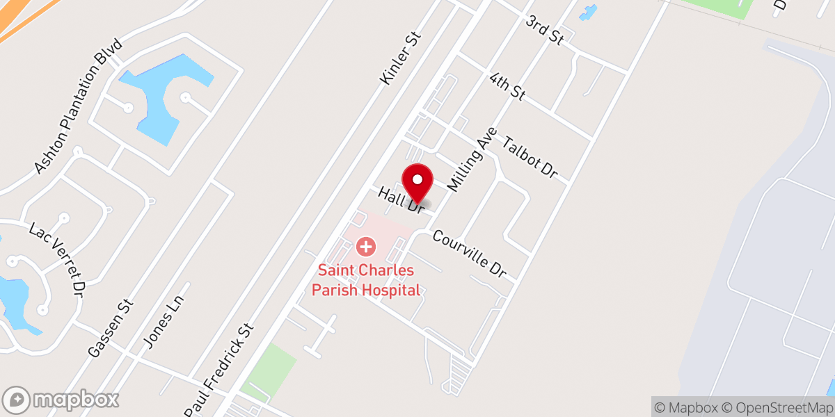 Map showing location of Bell Baptist Church