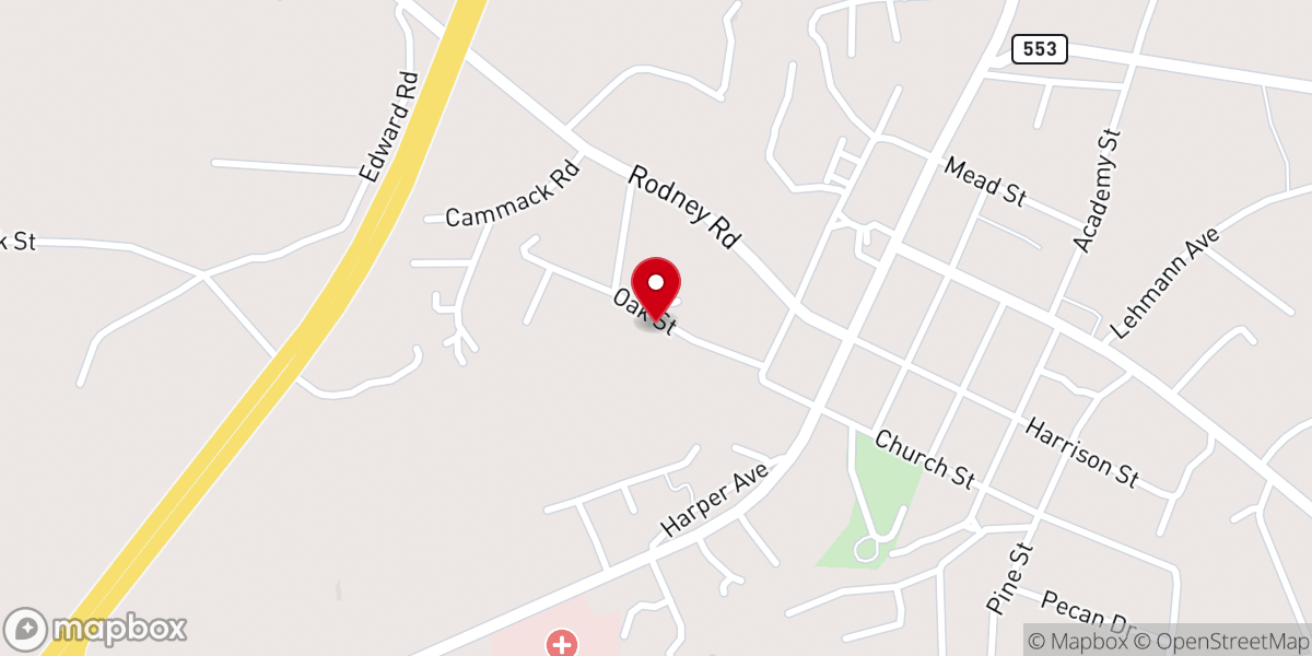 Map showing location of Spirit Filled Life Church