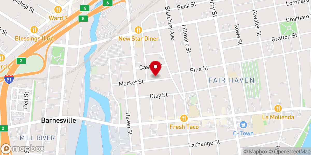 Map showing location of Straightway Church
