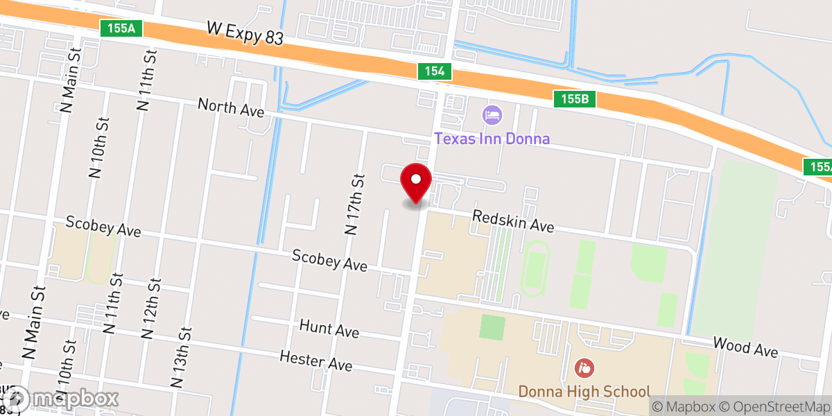 Map showing location of Iglesia El Buen Pastor