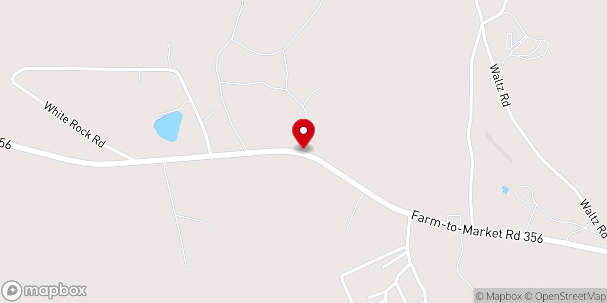 Map showing location of Trinity Pines Conference Center