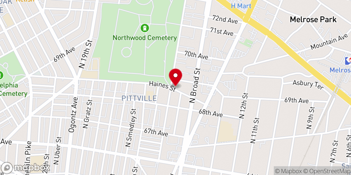 Map showing location of City of God Pentecostal Church