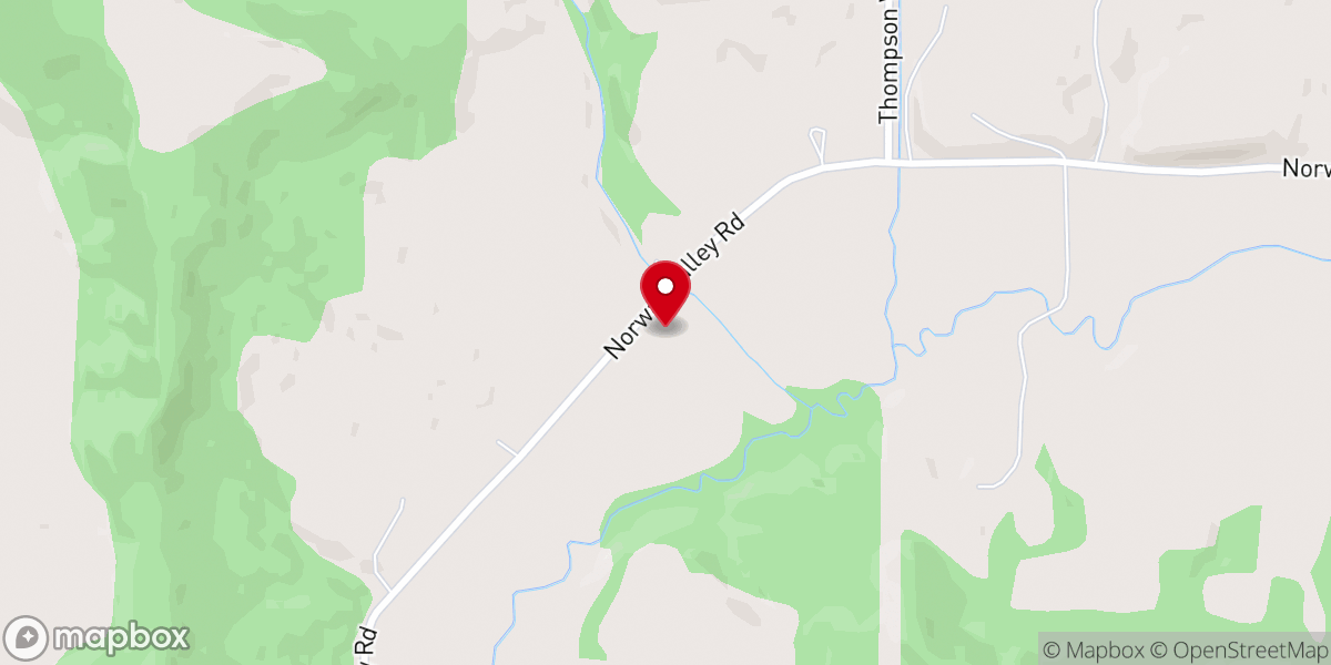 Map showing location of Tamarack Lutheran Church