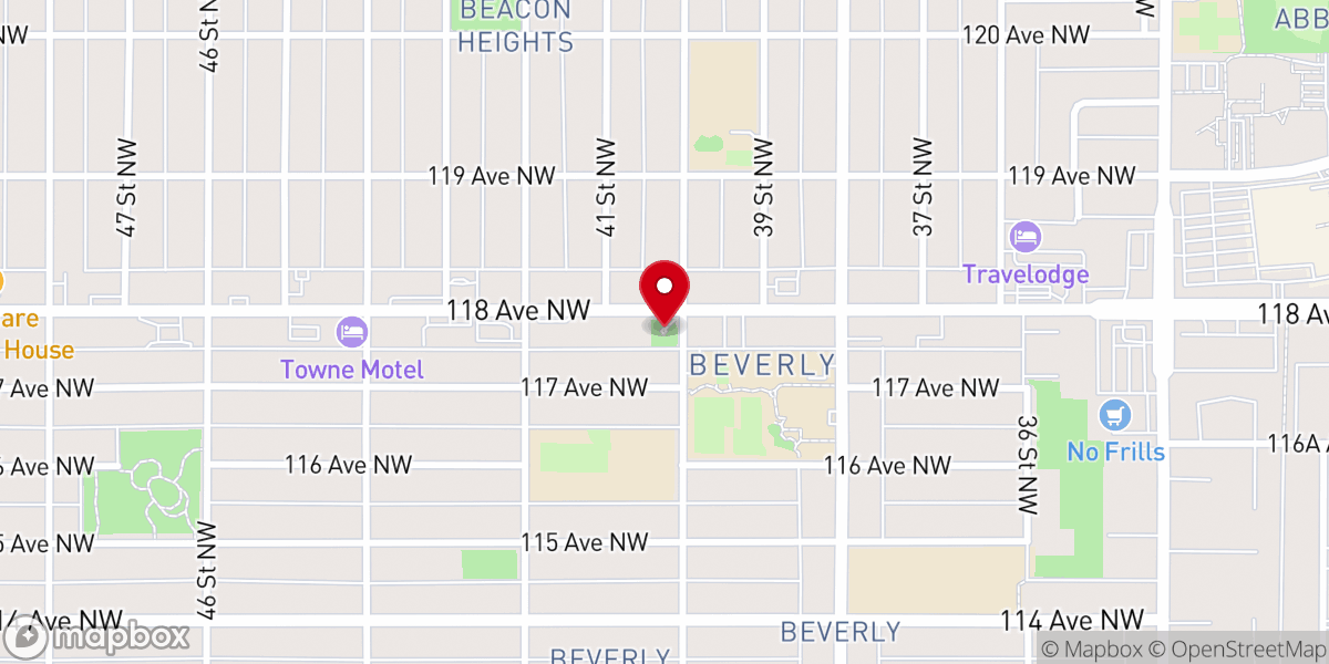 Map showing location of Beverly Cenotaph Park