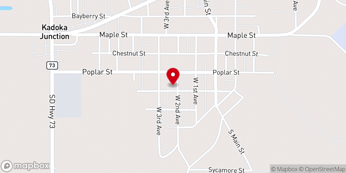 Map showing location of Presbyterian Church