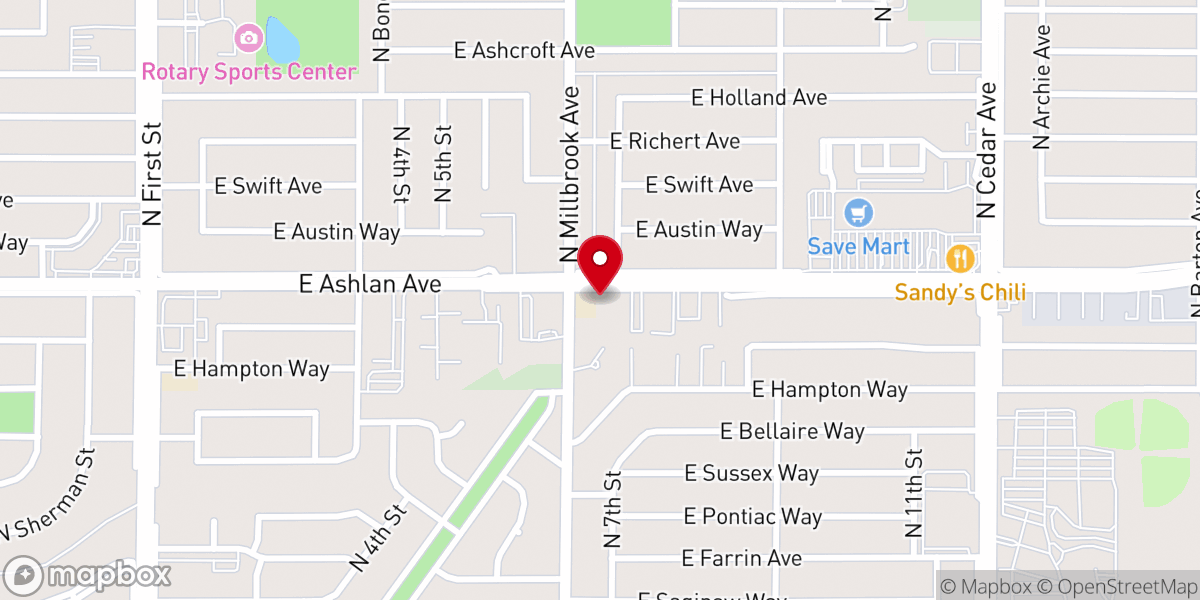 Map showing location of Abundant Life Chapel Assembly of God Church