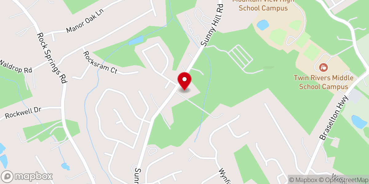 Map showing location of Christ Reformed Church