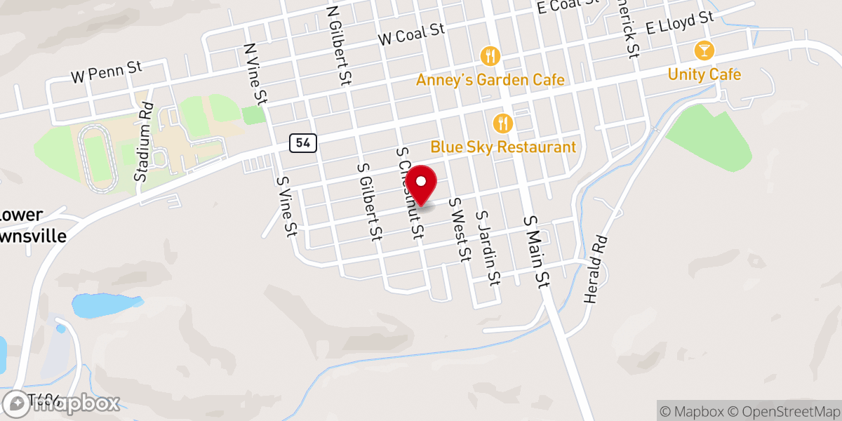 Map showing location of Annunciation BVM Church