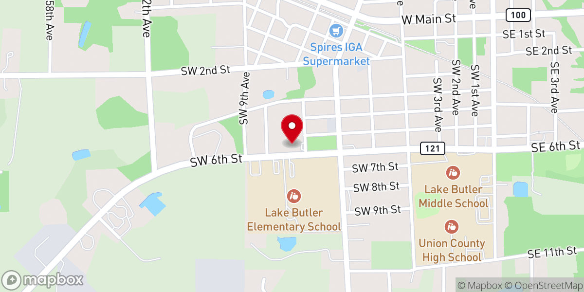 Map showing location of Victory Christian Center
