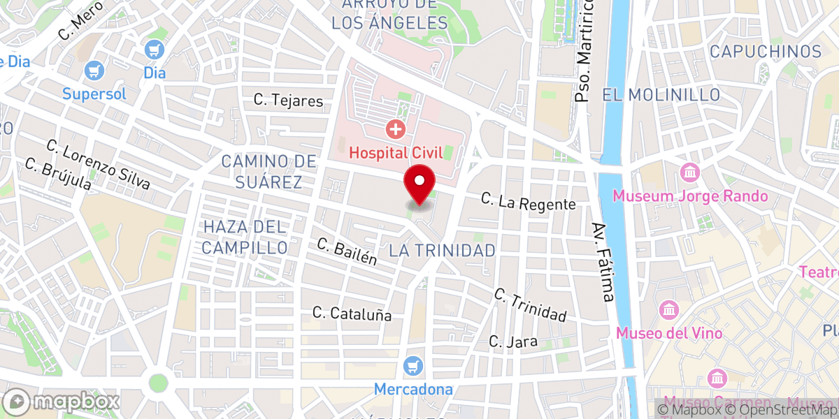 Map showing location of Parroquia de la Santísima Trinidad