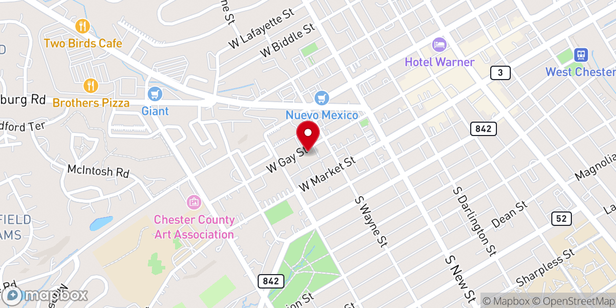 Map showing location of Cornerstone Christian Fellowship