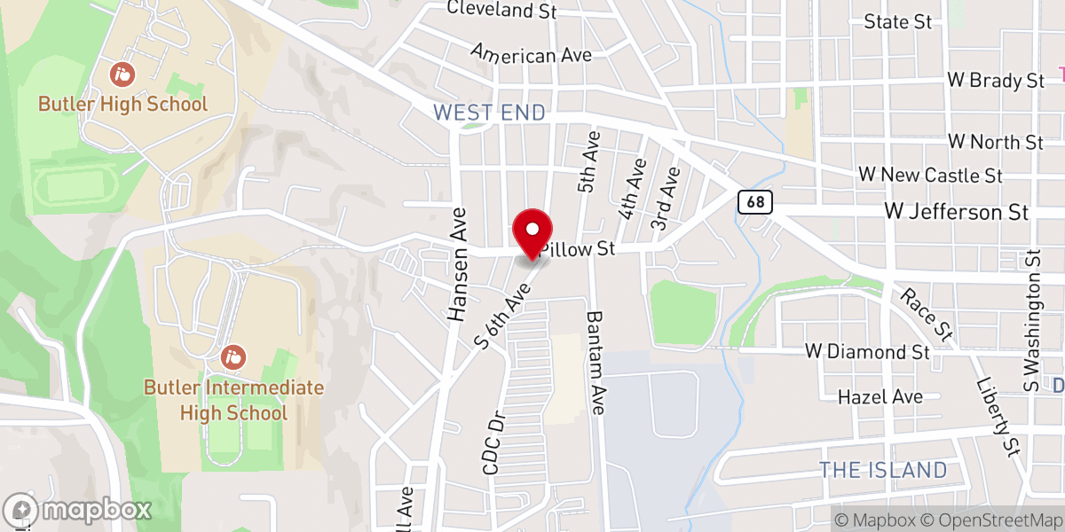 Map showing location of St Anthony Antiochian Orthodox Church