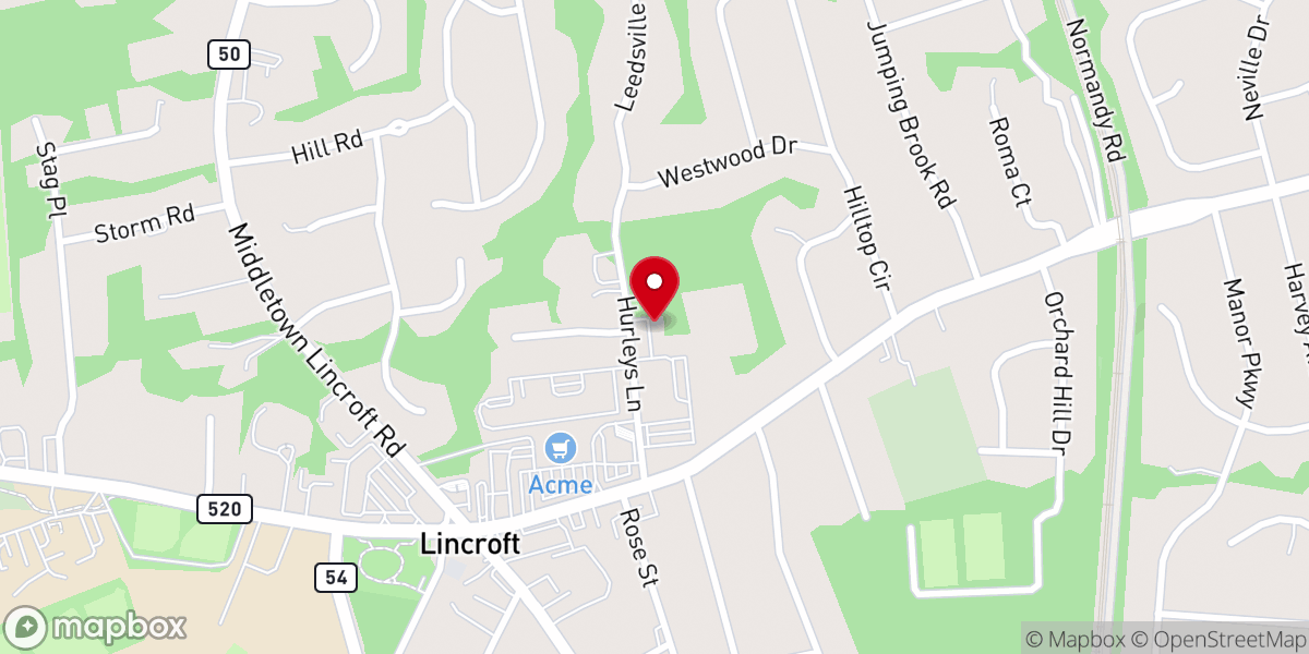Map showing location of Saint Leo the Great Parish Center