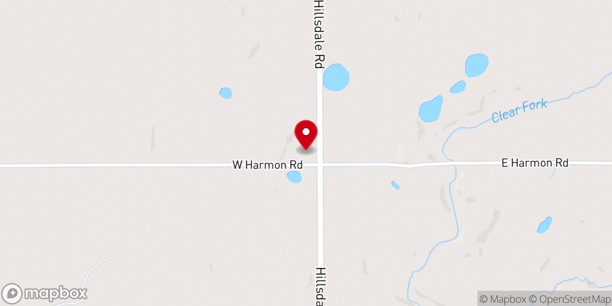 Map showing location of South Woodbridge Pentecostal Church of God