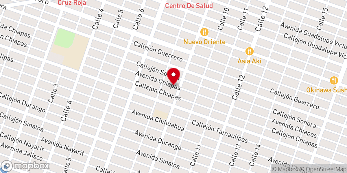 Map showing location of Nuestra Sra de Fatima