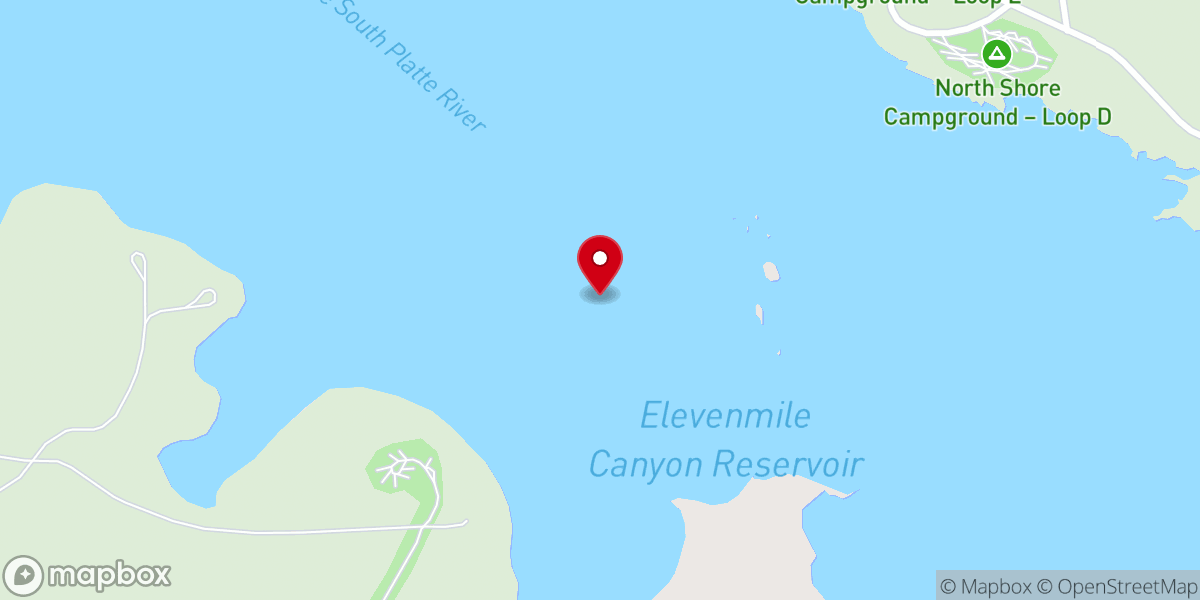 Map showing location of Eleven Mile State Park