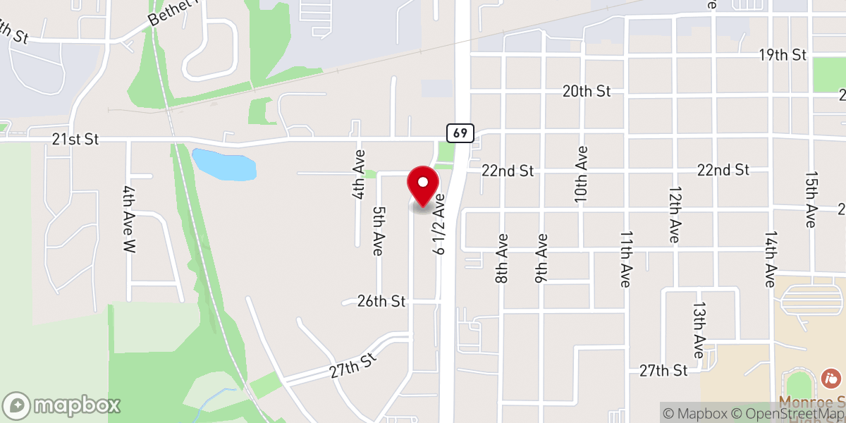 Map showing location of Leisure Lanes